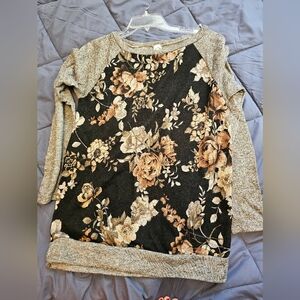 Floral Print Women's Sweater